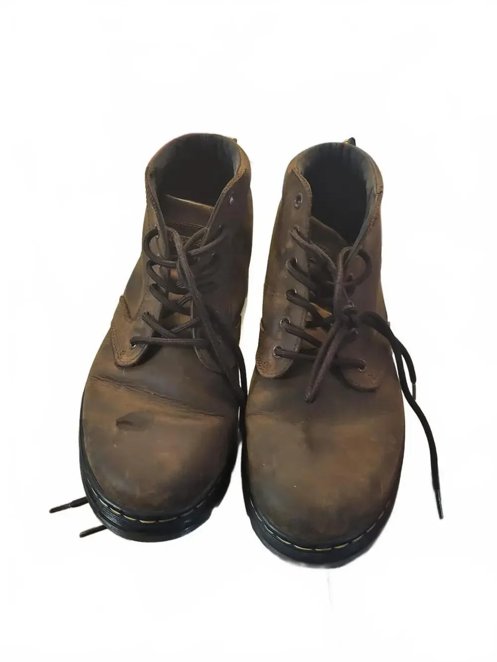Dr. Martens Bonny Leather Boots Men’s 8 – Brown Workwear Combat Style